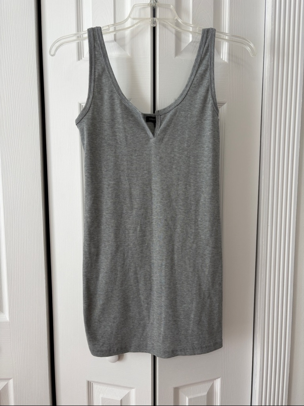 Kendall & Kylie Grey V-Neck Tank Dress